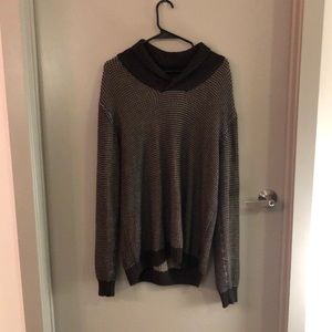 Brown and tan cardigan